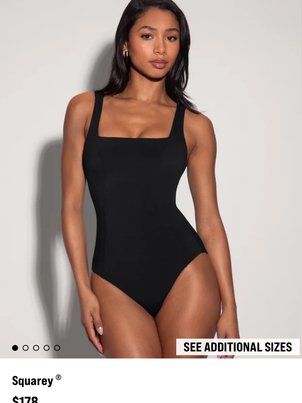 TA3 Squarey Black Contour Swimsuit